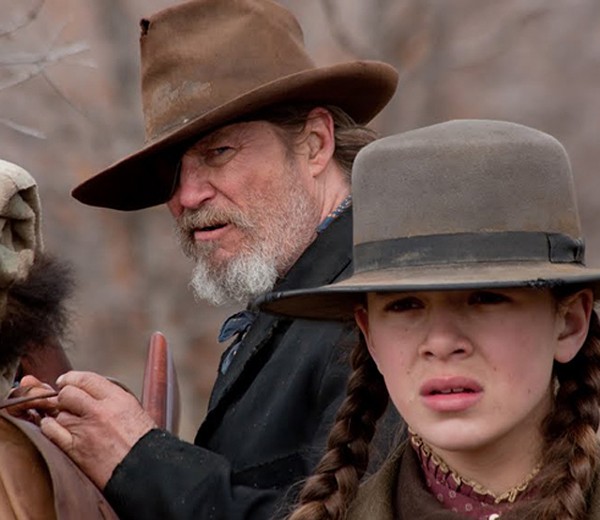 Jeff Bridges with Hailee Steinfeld: He ain't your father's Rooster Cogburn.