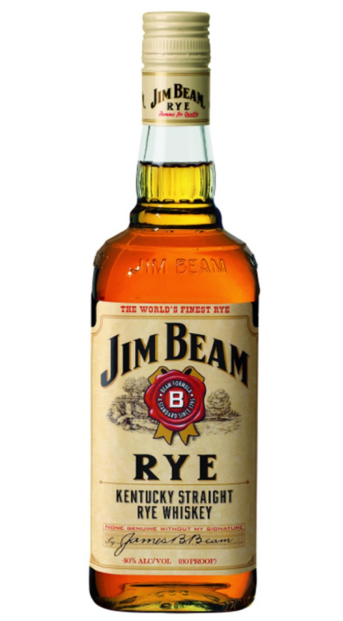Jim Beam rye whiskey