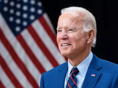 President Joe Biden said in a speech that people who use cannabis shouldn't do time, but "you can't sell it."