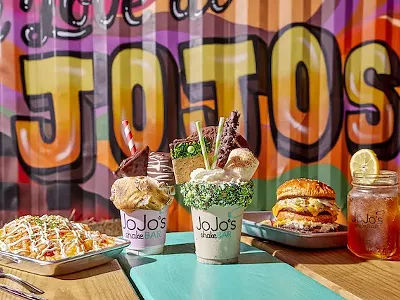 JoJo's ShakeBAR serves ridiculous milkshakes, burgers, wings, and brunch.