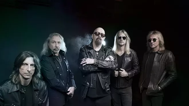 Judas Priest performs at the Masonic Temple on Saturday.