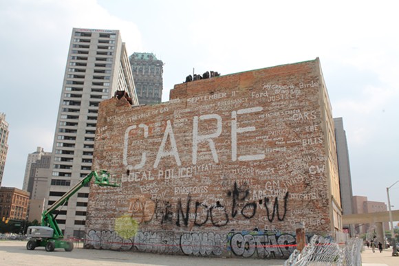 A side of the structure at 139 Bagley was used by Kid Rock for the music video to his song "Care." - Ryan Felton