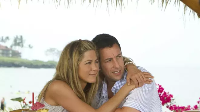 Sandler and Aniston on a studio subsidized vay-kay