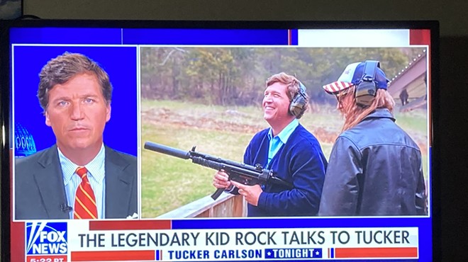 "The legendary Kid Rock" joined Tucker Carlson's Fox News show on Monday night.
