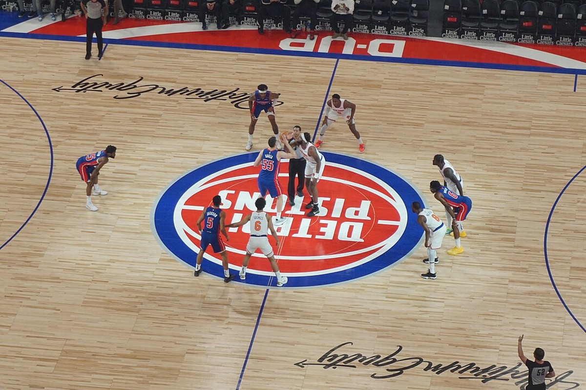 The Detroit Pistons in 2021.