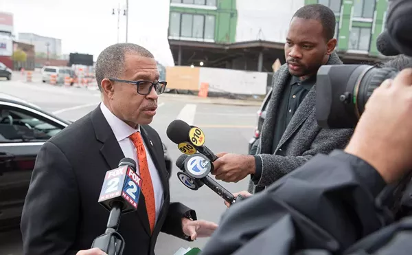 Then-Detroit Police Chief James Craig talks to reporters in 2018.
