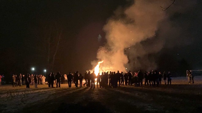 For decades, Detroiters have celebrated the new year by burning Christmas trees in a big fire.