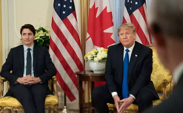 President Donald Trump meets with Canadian Prime Minister Justin Trudeau in 2019.
