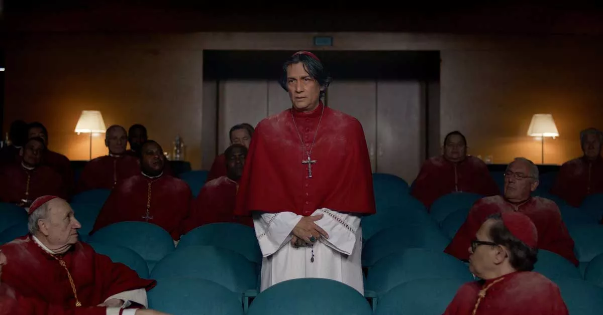 Image: Carlos Diehz stars as Cardinal Benitez in director Edward Berger’s Conclave.