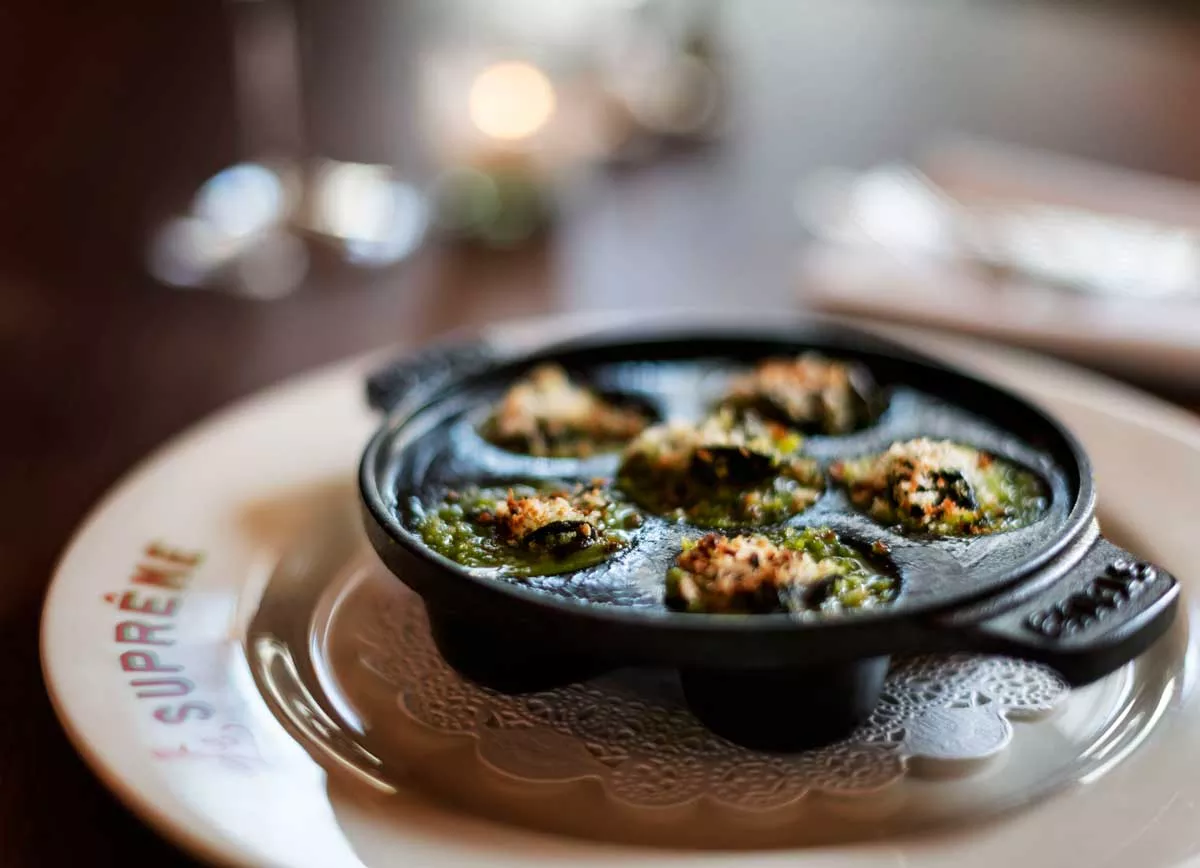 Image: Sacrebleu! Le Suprême’s escargot sure is garlicky.