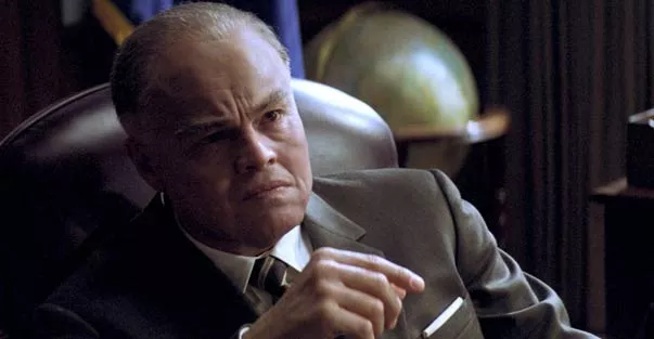 Leonardo DiCaprio in J. Edgar-face: Cheap emptiness.