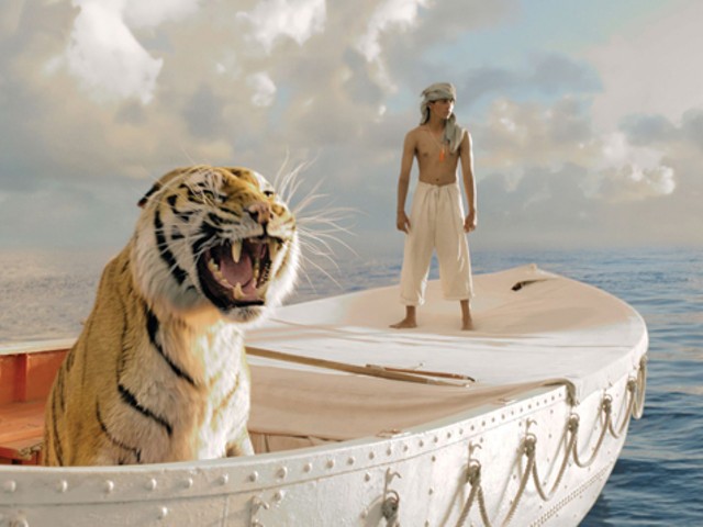 This time director Ang Lee takes us out on the ocean with a tiger and a hot literary property.