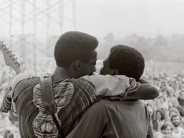 Guy and Junior Wells in 1970, photographed by Stanley Livingston