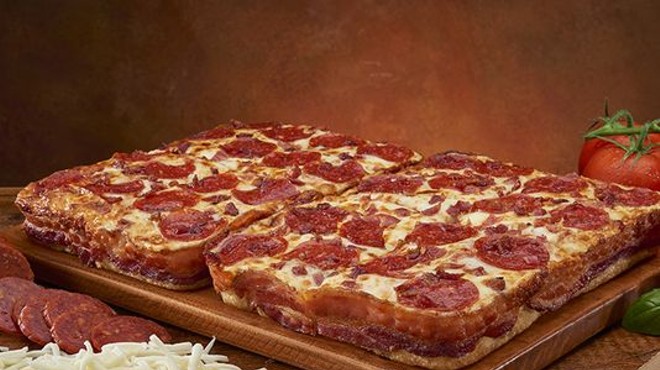 Little Caesars debuts bacon wrapped pizza topped with bacon and more bacon