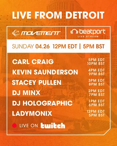 Image: Live from Detroit with Carl Craig, Kevin Saunderson, Stacey Pullen, and more