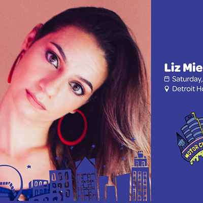 Image: Liz Miele at Motor City Comedy Festival