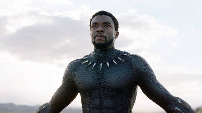 Chadwick Boseman as King T'Challa in Black Panther.