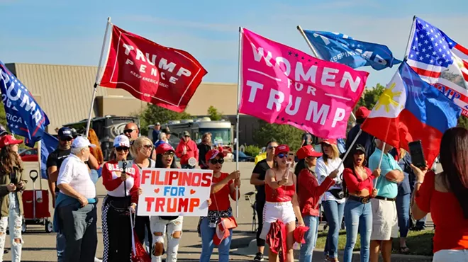 Trump rally in Macomb County on Sept. 11, 2020.