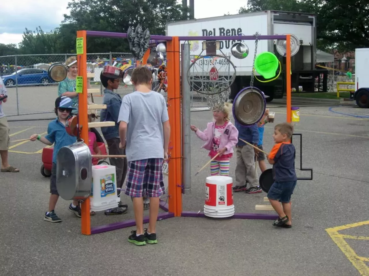 At home, this is noise. At the Maker Faire it's creativity.