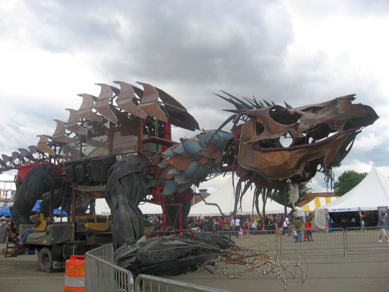Didn't fight enough with your family on the way to the faire? Here try to steer this thing.