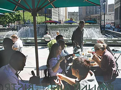 Fountain Bistro at Campus Martius in Detroit.