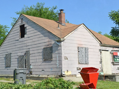 The Inkster house where Malcolm X lived in 1952.
