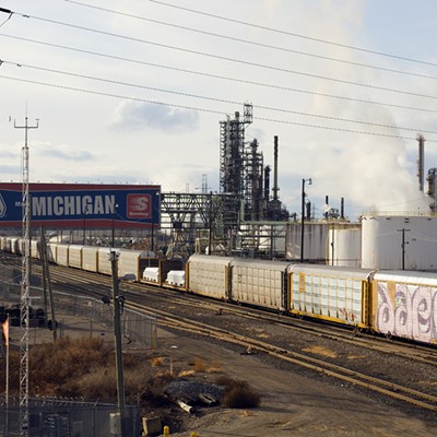 Marathon’s oil refinery in Southwest Detroit.