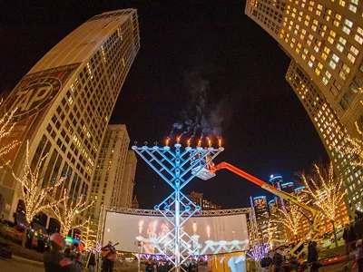 Image: Menorah in the D will illuminate Campus Martius for 10th year, but asks people to watch from home