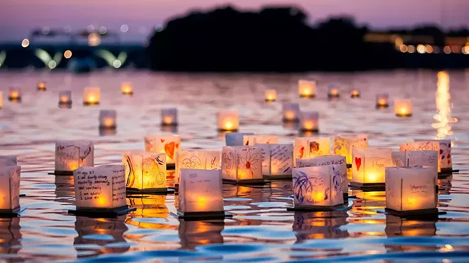 Image: Messages of love and hope will illuminate Lake St. Clair at Water Lantern Festival