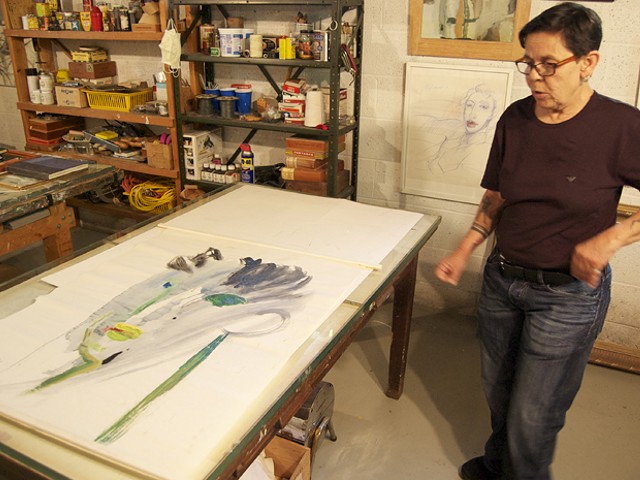 Monica Molinaro in her studio.