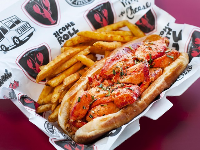 A lobster roll from Lobster Food Truck and Pitstop.