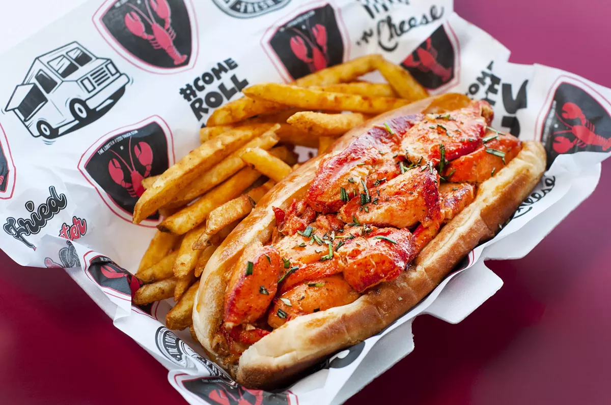 Image: A lobster roll from Lobster Food Truck and Pitstop.