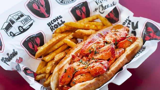 A lobster roll from Lobster Food Truck and Pitstop.