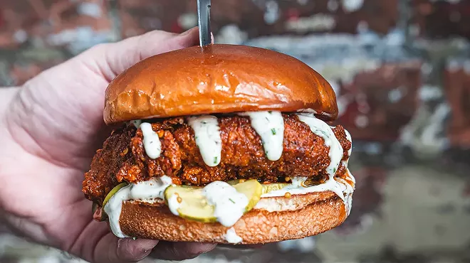 A vegan fried chicken sandwich at Public House. Highly recommended.