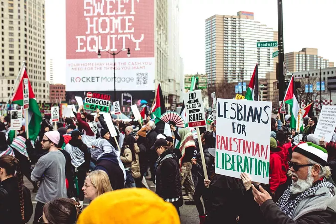 Image: Metro Detroiters join global day of action calling for ceasefire in Gaza