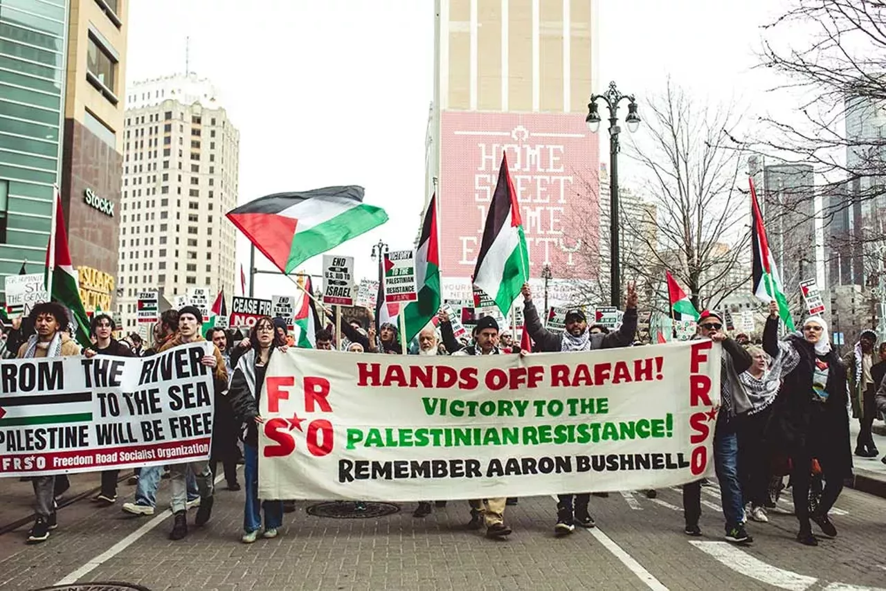 Image: Metro Detroiters join global day of action calling for ceasefire in Gaza