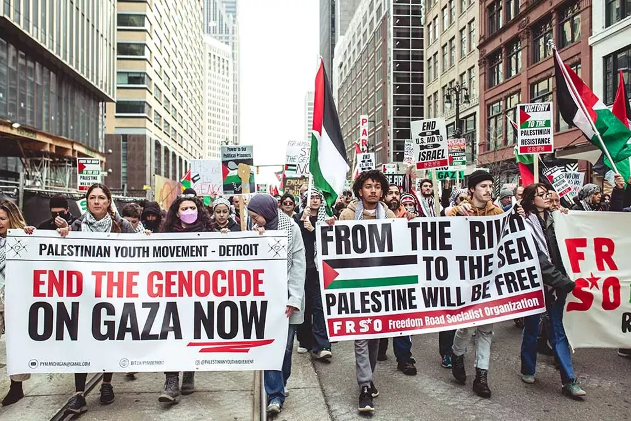 Image: Metro Detroiters join global day of action calling for ceasefire in Gaza