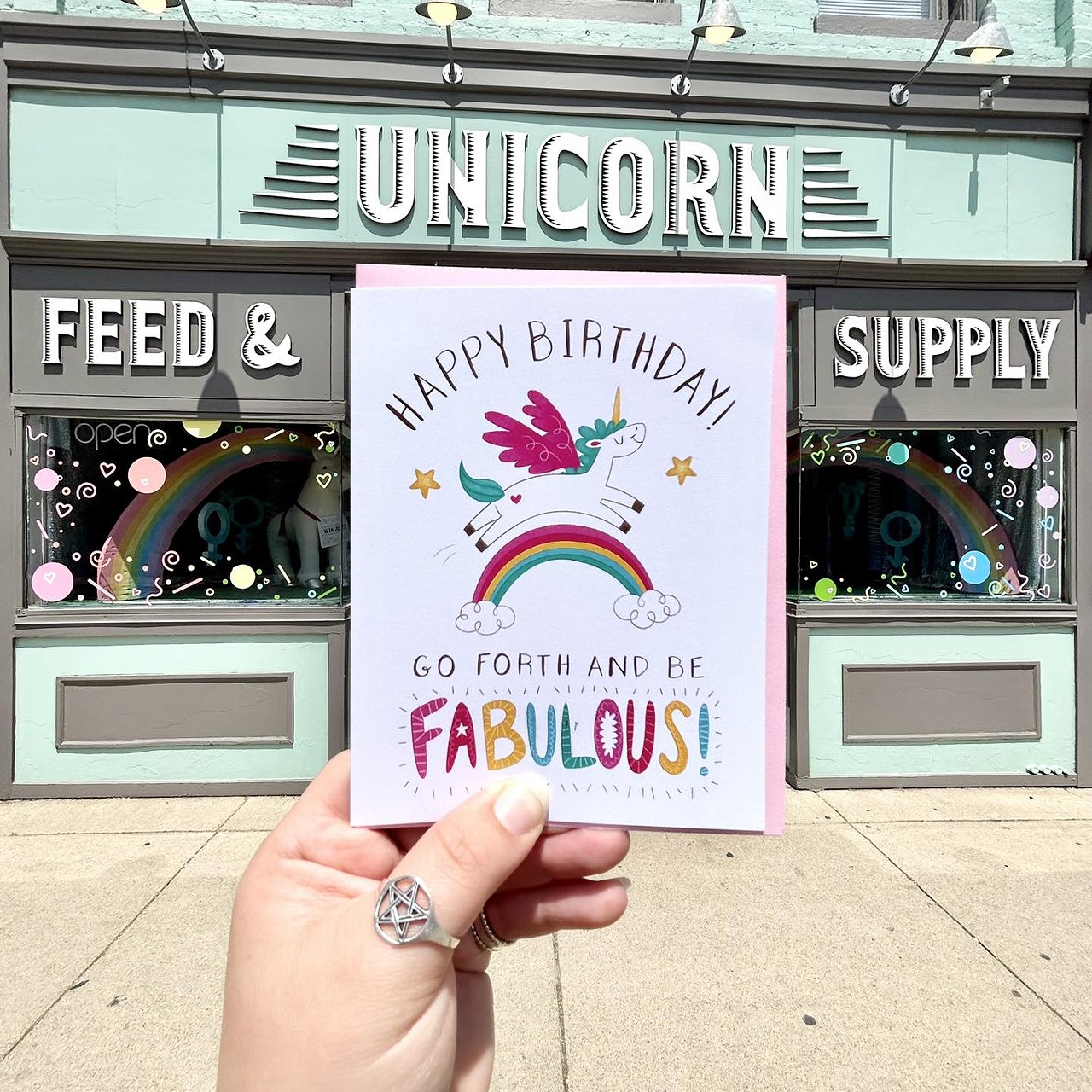 Unicorn Feed and Supply
114 W. Michigan Ave., Ypsilanti | unicornfeedsupply.com
Unicorn Feed and Supply is a magical “happy place” in downtown Ypsilanti. The queer-woman-owned gift shop carries items like rainbow stationery, mermaid earrings, animal plushies, stickers, and more.