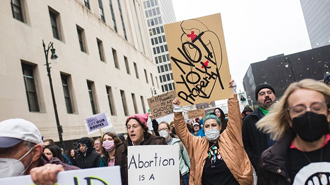 Detroiters march for abortion rights following news that ‘Roe v. Wade’ could soon be overturned.
