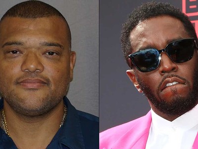 Derrick Lee Cardello-Smith, left, has successfully sued music mogul Sean Combs.