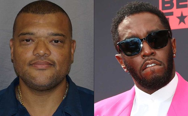 Derrick Lee Cardello-Smith, left, has successfully sued music mogul Sean Combs.