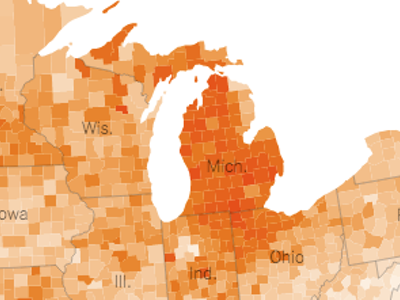 Image: Michiganders are growing restless of Whitmer's stay-at-home order, according to cellphone data