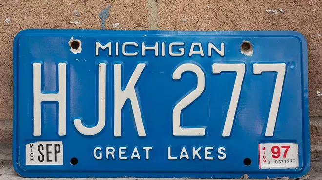 Remember Michigan's classic blue license plates?