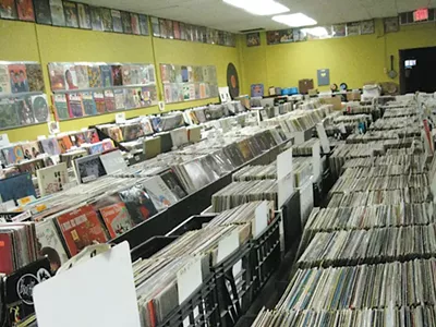 Lots of vinyl at Record Graveyard.
