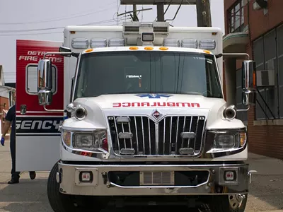 City of Detroit ambulance.