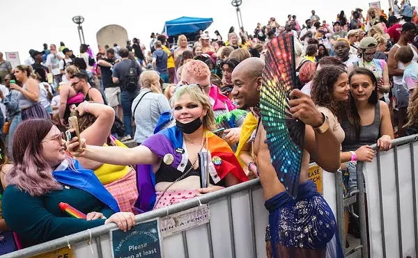 A scene from Motor City Pride 2023.