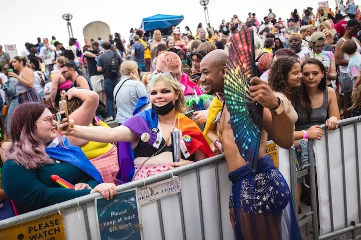 Image: A scene from Motor City Pride 2023.