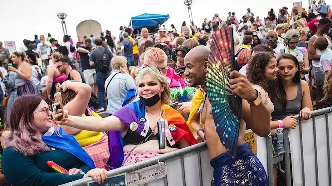 A scene from Motor City Pride 2023.