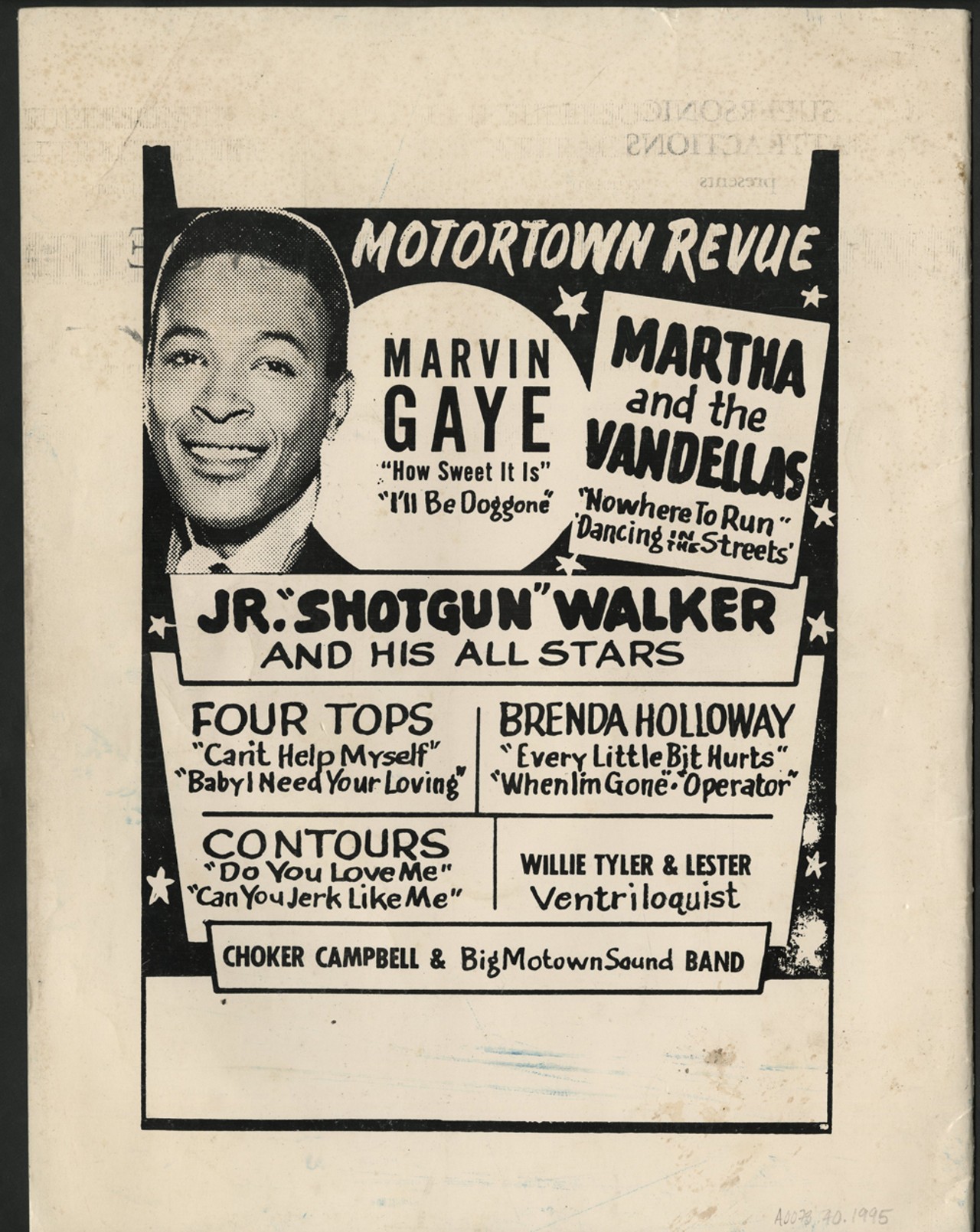 Motortown Revue flier. (Rosalind Ashford-Holmes Collection)