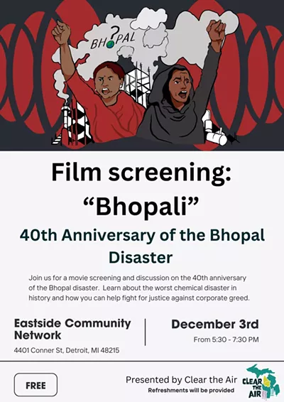 "Bhopali" film screening with, discussion and snacks.